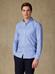 Camicia in percalle blu - Con buttoncini