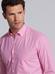 Roze geruit overhemd - Buttoned kraag