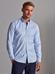 Willy sky blue twill shirt - Button-down collar