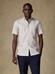 Buton down collar Ash check shortsleeves shirt - Off-white 