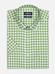 Camicia manica corta manica corta Ash a quadri verde cenere - Con buttoncini