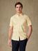 Buton down collar Barry stripe shortsleeves shirt - Yellow