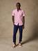 Camisa manga corta Benjy rayas rosas - Cuello abotonado