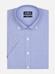 Camisa manica corta Mille Strisce Blu - Colletto abbottonato