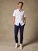 White poplin short sleeves shirt - Button down collar