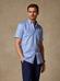 Tomy blue twill short sleeved shirt  - Buttoned collar