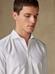 Wit gewassen biologisch oxford Slim fit overhemd
