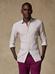 Cody Slim-fit overhemd van zandkleurig linnen