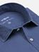 Navy slim fit shirt in washed pique