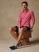 Fuchsia slim fit shirt in washed pique
