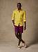 Yellow cotton voile shirt