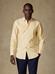 Yellow washed organic oxford overhemd