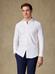 Chemise cintrée bio en oxford lavé blanc