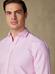 Pink washed organic oxford slim fit shirt