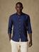 Camicia Olaf in lino blu scuro