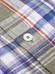 Paddy shirt in khaki linen with tartan print