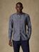 Camicia slim fit slim fit Olaf in lino antracite