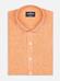 Camisa slim fit Olaf en lino naranja