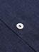 Olaf navy linen slim fit shirt