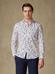 Camisa slim fit Sean de lino floral 