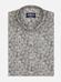 Spike slim fit shirt in khaki linen with floral print 