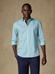 Chemise turquoise en voile de coton