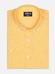 Cody overhemd in geel linnen - Korte mouwen
