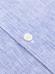 Ted colarless linen slim fit shirt in blue stripes