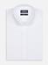 Aaron piqué shirt with hidden throat - White