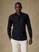 Alban shirt with hidden throat - Black