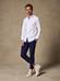 Herringbone slim fit shirt - White - Hidden Placket