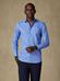 Daria blue poplin slim fit shirt - Hidden Placket