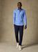 Daria blue poplin slim fit shirt - Hidden Placket