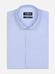 Camicia Menthon slim a righe celesti - Abbottonatura Nascosta