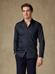 Alban herringbone slim fit shirt - Charcoal