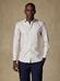 Camicia slim fit slim fit Alvin in tessuto natté crema