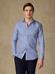 Camicia slim fit slim fit Alvin in tessuto natté blu scuro