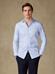 Camisa slim fit Carlton de cuadros azul cielo