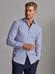 Nick navy blue striped slim fit shirt - Extra long sleeves