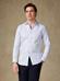 Camicia slim fit slim fit Oleg a quadri blu - Manica Lunga