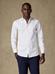 Ivoor Slim fit overhemd met speldenprik