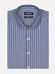 Willem navy and grey striped slim fit shirt
