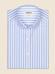 Blue sky striped organic oxford slim shirt