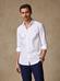 White herringbone slim fit shirt - Small collar