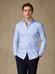 Camisa slim fit cielo de espiga