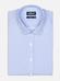 Tailliertes Hemd Colin mit Streifenmuster himmelblau  - Kleiner Kragen