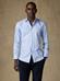 Landry sky gingham slim fit shirt  - Short Collar