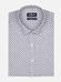 Nelson grey slim fit shirt with printed pattern - Small collar