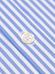 Nick sky blue striped slim fit shirt - Small collar