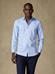 Camicia slim in twill cielo - Colletto piccolo